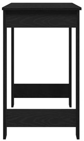 fekete szerelt fa íróasztal 100x45x75 cm