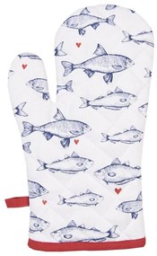 Hal mintás pamut edényfogó kesztyű Sea fish