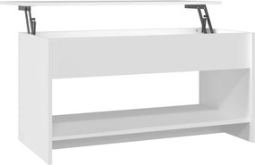 vidaXL fehér szerelt fa dohányzóasztal 102x50x52,5 cm