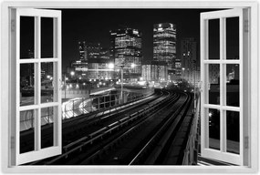 Poszterek 90x60 Felhőkarcolók Fekete-fehér