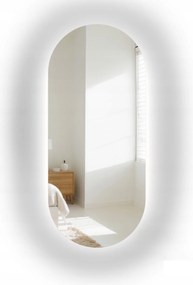Niko LED-es ovális tükör Led háttérvilágítással 50X120 érintőkapcsolóval