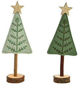 Karácsonyi dekoráció FELT TREE, 27 cm - több színben