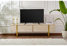 TV szekrény Seronitta (travertin + arany). 1107317