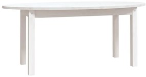 Fehér tömör fenyőfa dohányzóasztal 110 x 55 x 45 cm
