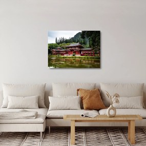 Kép - kínai építészet (üvegen) (70x50 cm)