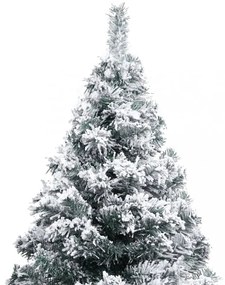 zöld PVC műkarácsonyfa hóval 120 cm