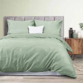 Pamut-szatén ágyneműhuzat Cizgili MINT/200x220 Exclusive