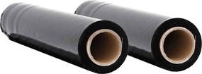 vidaXL stretch fólia 6 pcs fekete 17 μm 50 cm x 300 m