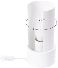 Sollux SL.1675 - Asztali lámpa FLASH 1xE27/15W/230V fehér