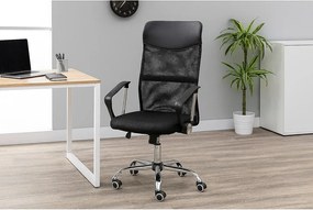 Fekete kárpitozott irodai szék Arco – Bonami Essentials