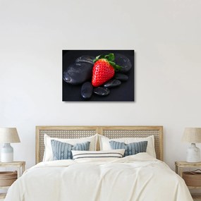 Kép - eper (üvegen) (70x50 cm)