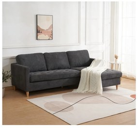 Sötétszürke sarokkanapé Firenze – House Nordic