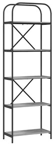 Könyvespolc Szürke sonoma 60 x 30 x 183 cm Faanyag