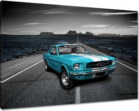 Vászonkép 100x70 Kék Ford Mustang