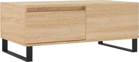 vidaXL sonoma tölgy színű szerelt fa dohányzóasztal 90 x 50 x 36,5 cm