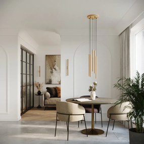 Aranyszínű fali lámpa ø 2,5 cm Fideus – Sollux