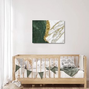 Üveg kép - Zöld márvány N⁰1 (70x50 cm)