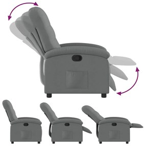 sötétszürke szövet relaxfotel