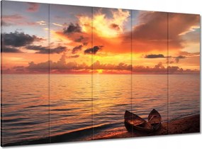 Vászonkép 100x70 Csónakok nyugaton Elefánt