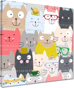 Vászonkép 40x40 Cica Cicák