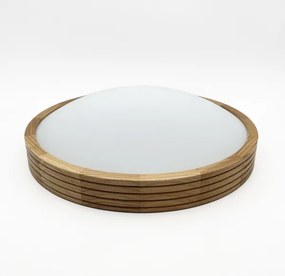 Brilagi - LED mennyezeti lámpa CARVALHO MODERN SLIM 2xE27/60W/230V átm. 37,5 cm tölgy