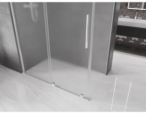 Mexen Velar, zuhanykabin tolóajtóval 140 x 75 cm, 8 mm-es mattüveg, króm, 871-140-075-31-01