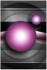 Poszterek 60x90 Lila gömbök Absztrakt