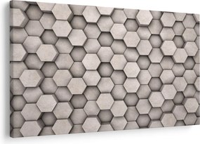 Kép - Hatszögek beton kivitelben (90x60 cm)