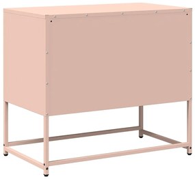 rózsaszín acél TV-szekrény 68 x 39 x 60,5 cm