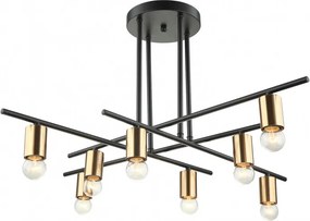 ITALUX MDM3658-8-BK-BRO NORMANI Glamour Csillár Barna, Fekete E27 IP20