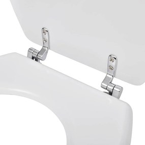 Egyszerű tervezésű fehér MDF WC-ülőke