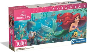 Disney Hercegnők Ariel 1000 db-os panoráma Compact puzzle Clementoni
