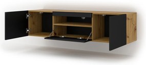 TV aszta/Szekrény Aurinko 150 (artisan tölgy + matt fekete). 1083422