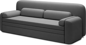 Szürkésbarna bársony kinyitható-tárolóhelyes kanapé 236 cm Elioss – ELTAP