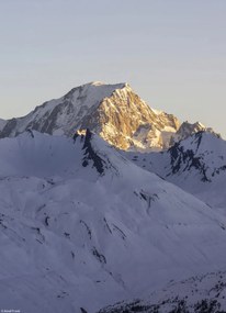 Poszter 20,5x28,4cm Alpok, Mont Blanc, Assaf Frank