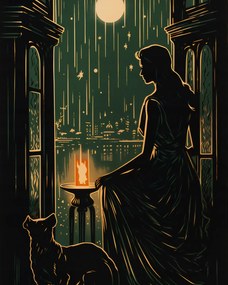 Poszter 40x50cm Éjszakai suttogás