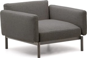 Szürke párnázott kerti fotel Sorells – Kave Home