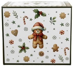 Karácsonyi porcelán jumbo 1 literes bögre mézeskalács macis díszdobozban