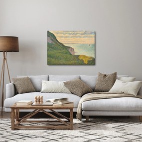 Kép - Georges Seurat, Seascape at Port-en-Bessin, Normandy, reprodukciók (70x50 cm)