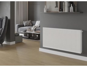 Mexen C22, acél panel radiátor 300 x 1200 mm, oldalcsatlakozás, 1120 W, fehér, W422-030-120-00