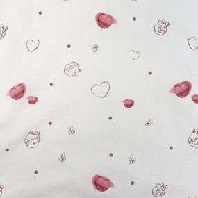 Fehér pamut gyerek ágyneműhuzat babaágyhoz 100x135 cm WTP "Birthday party" – Jerry Fabrics