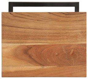 2 db tömör akácfa kisasztal 31,5 x 24,5 x 64,5 cm