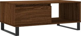 vidaXL barna tölgyszínű szerelt fa dohányzóasztal 90x50x36,5 cm
