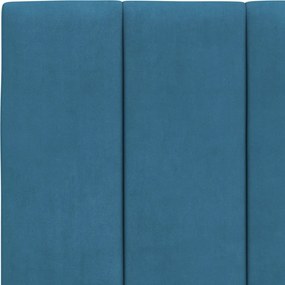 kék bársony fejtámla párna Hanko 180 cm