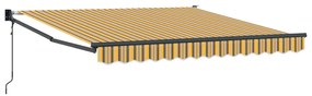 automatikus behúzható napellenző multicolor csíkos 350x250 cm