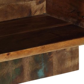 Éjjeli szekrény többszínű 50x27x50 cm fa újrahasznosított