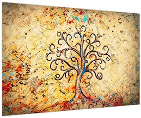 Kép - Mozaik életfa (90x60 cm)