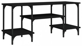 fekete szerelt fa TV-szekrény 102x35x45,5 cm