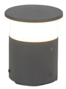 Modern kültéri lámpa sötétszürke 12 cm LED-del - Bar