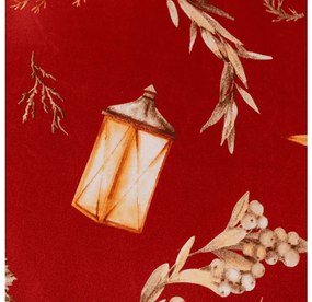 Mikroszálas ágyneműhuzat GOLD CHRISTMAS piros Ágyneműhuzat mérete: 70 x 90 cm | 140 x 200 cm